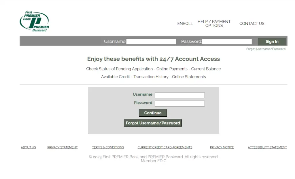 MyPremierCreditCard Login @ How to Access Your Account