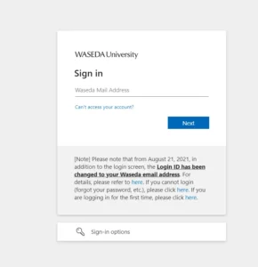 Mywaseda Login