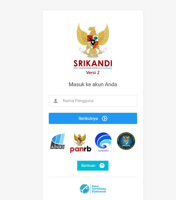 Srikandi Login