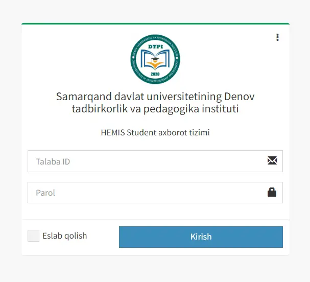 Student.dtpi.uz Login & A Complete Guide For Students