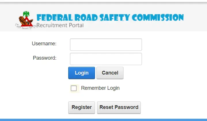 Www.Frsc.Recruitment.gov.ng Portal Login