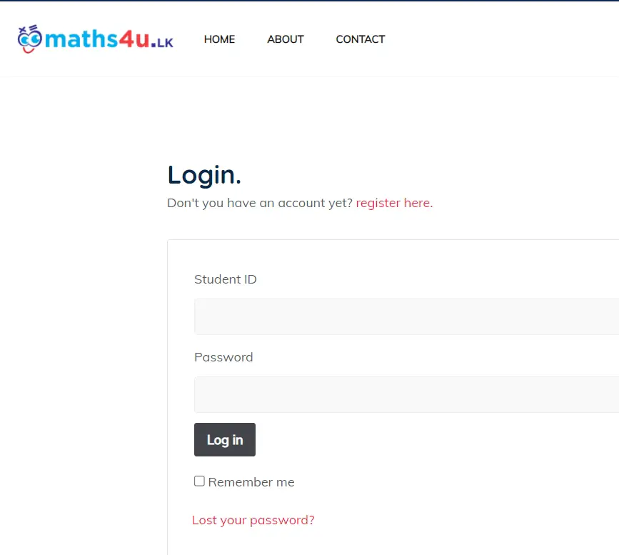 How To Maths4u.lk Login & Register Maths4u.lk