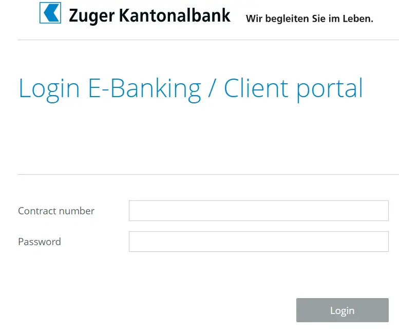 Zugerkb Login