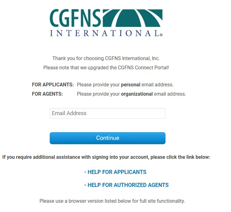 How To CGFNS Login & Create a CGFNS Account