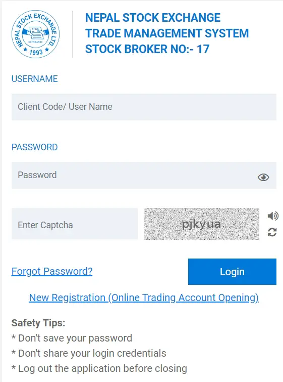 TMS17 Login and Registration: A Key to Smart Online Trading in Nepal