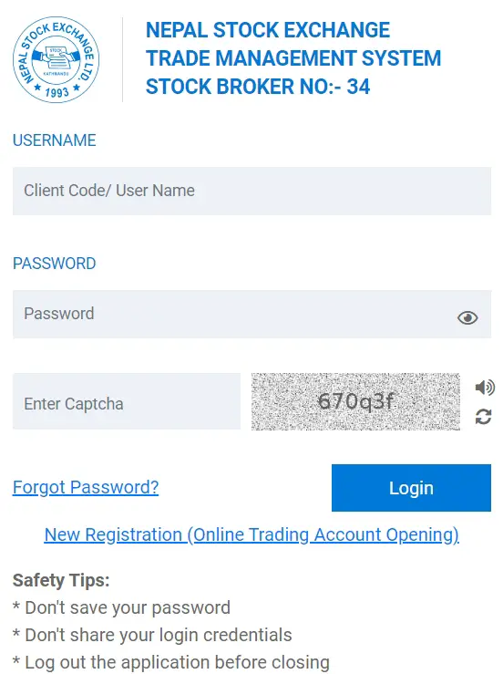 TMS34 Login and Registration: A Key to Smart Online Trading in Nepal