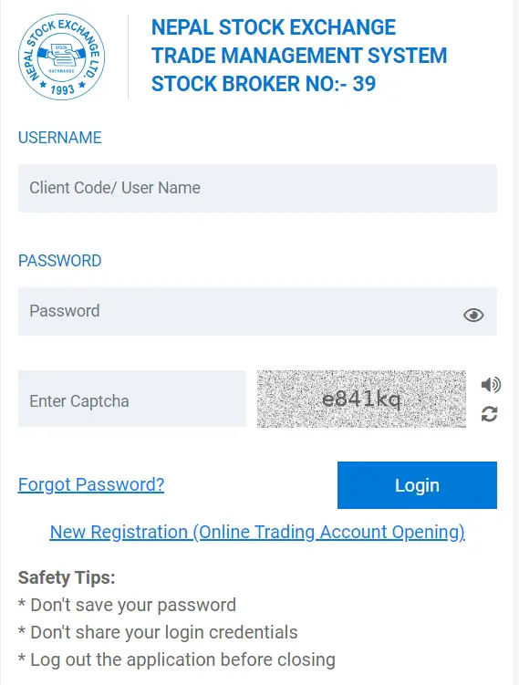 TMS39 Login and Registration: A Key to Smart Online Trading in Nepal