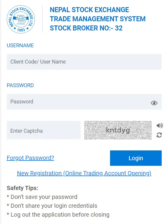 TMS32 Login and Registration: A Key to Smart Online Trading in Nepal