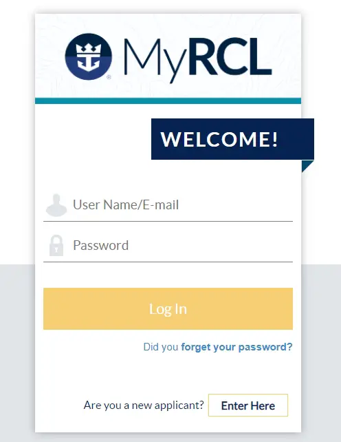 MyRCLHome Login