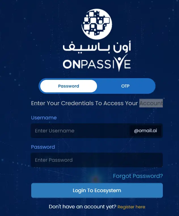 How To Onpassive Login & Register Onpassive.com