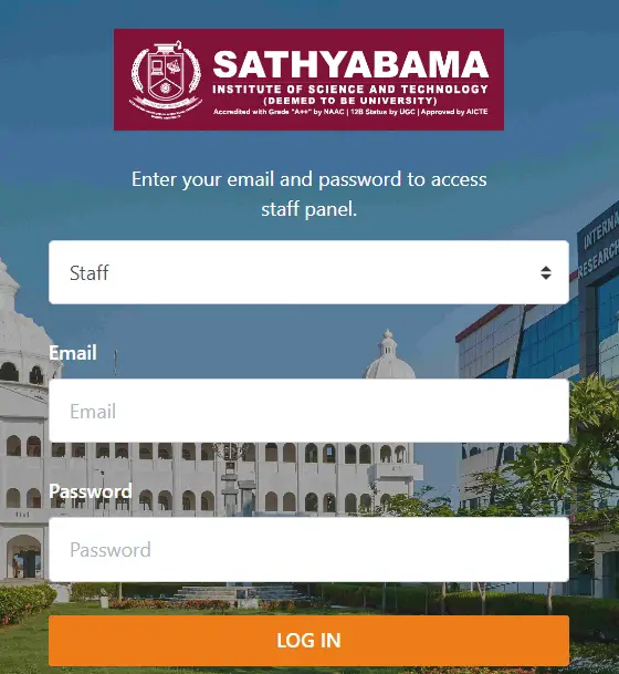 How To Sathyabama ERP Login & New Students Registration