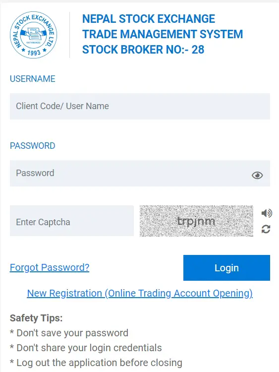 TMS28 Login and Registration: A Key to Smart Online Trading in Nepal
