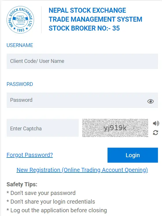 TMS35 Login and Registration: A Key to Smart Online Trading in Nepal