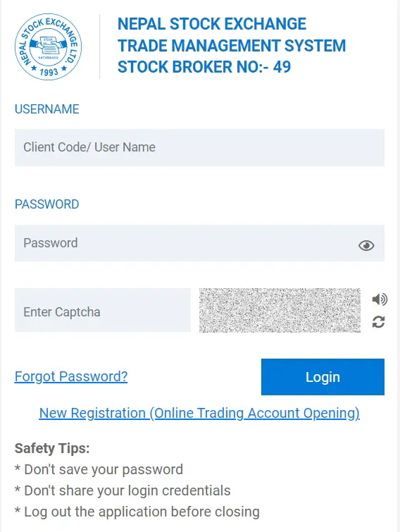 TMS49 Login and Registration: A Key to Smart Online Trading in Nepal