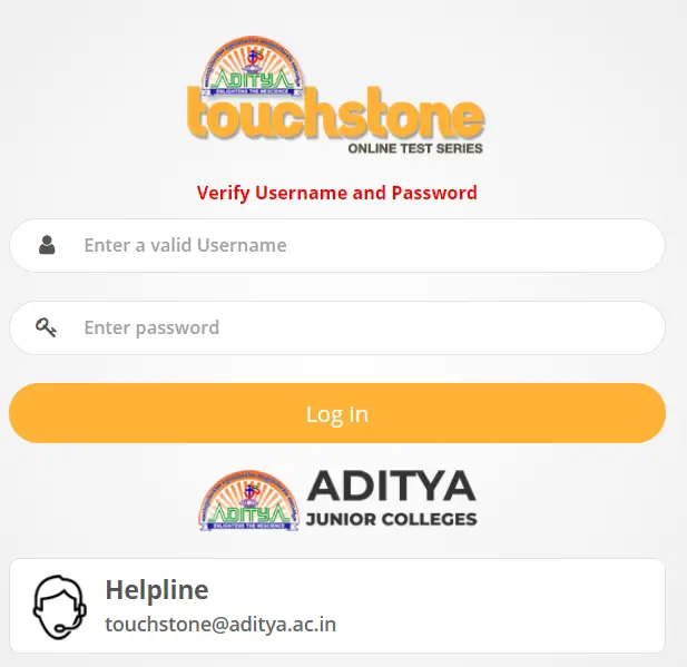 How To Touchstone login @ Guide To Touchstone.aditya.ac.in