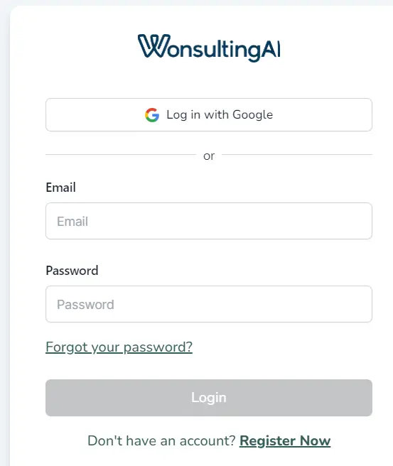 Wonsulting AI Login & Guide To Accessing Your Account