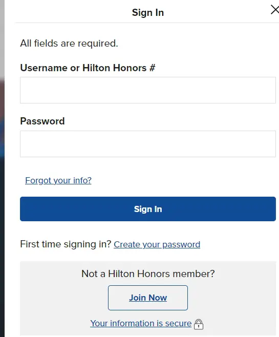 How To Hhonors Login & Guide To Hilton.com