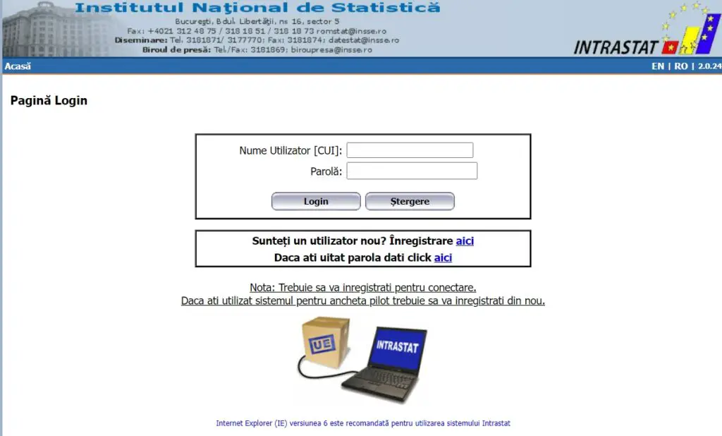 intrastat login