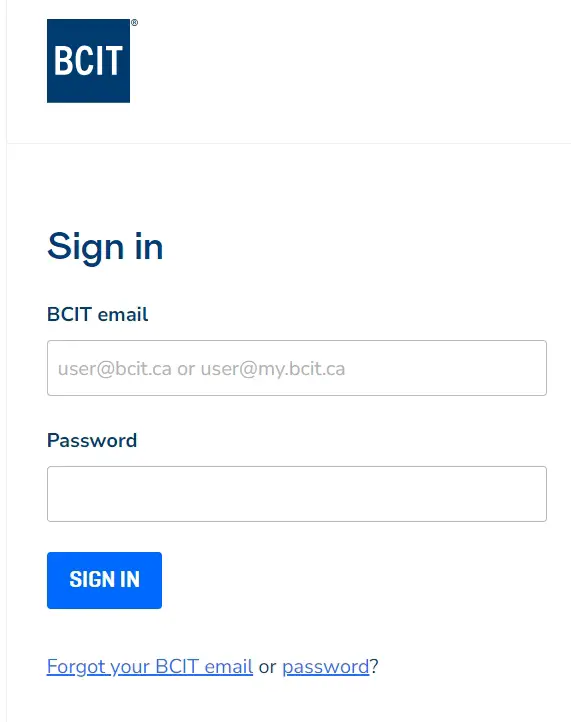 My BCIT Login @ Create An Account My.bcit.ca