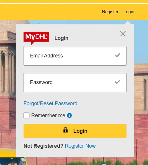 My DHL Login