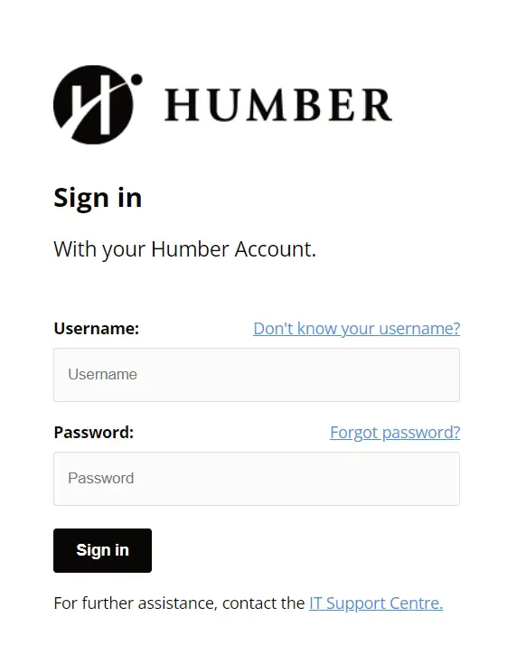 My Humber Login