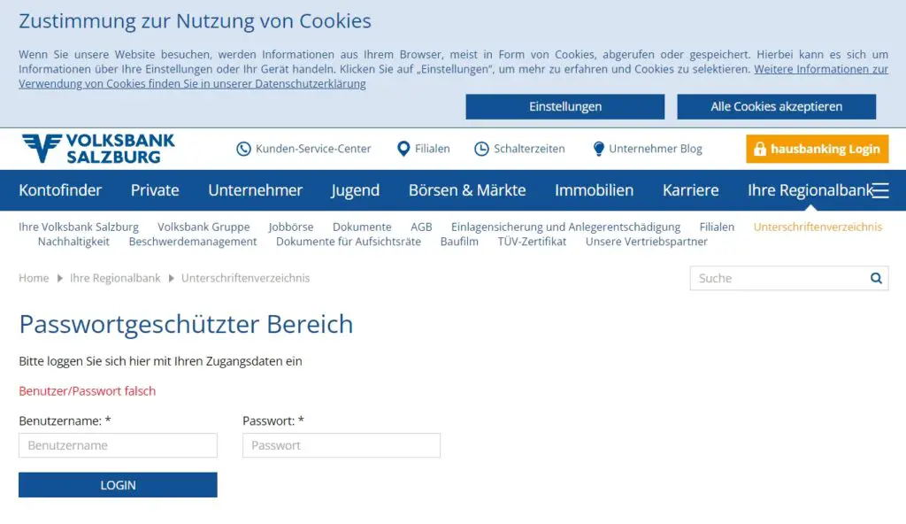 Volksbank Salzburg Login & Register Now My Online Account