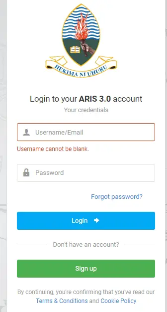 How To ARIS3 UDSM Login & New Student Account