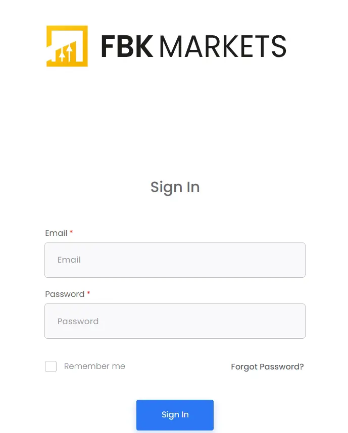 How To FBK Markets Login Step By Step Guide