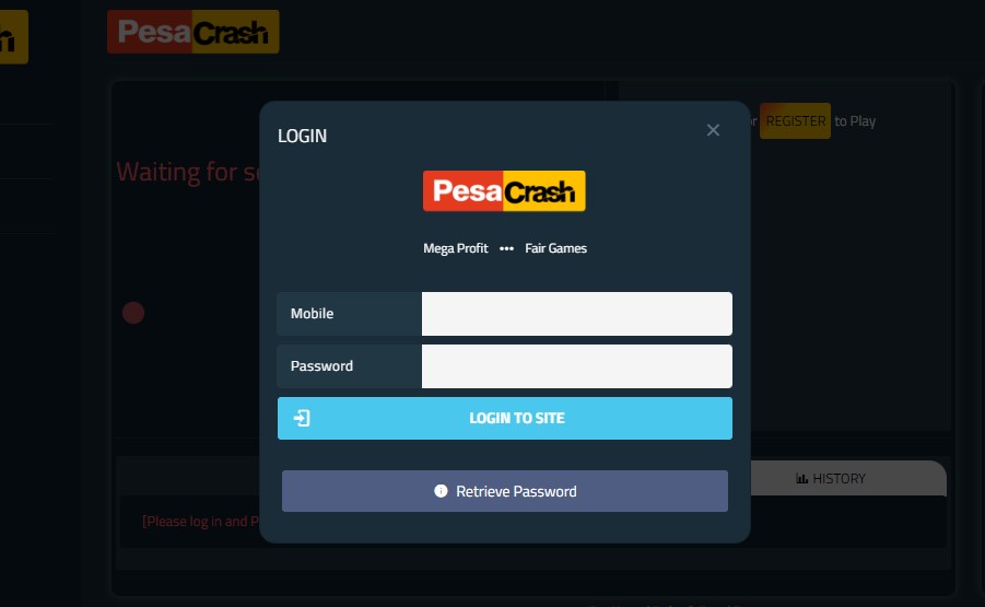 PesaCrash Login: A Guide to Registration and Gameplay