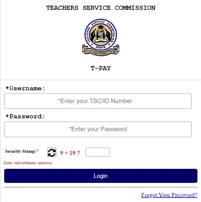 TSC Online Payslip Login & A Step-by-Step Guide