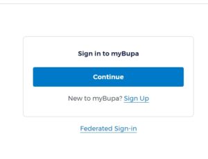 My Bupa Login