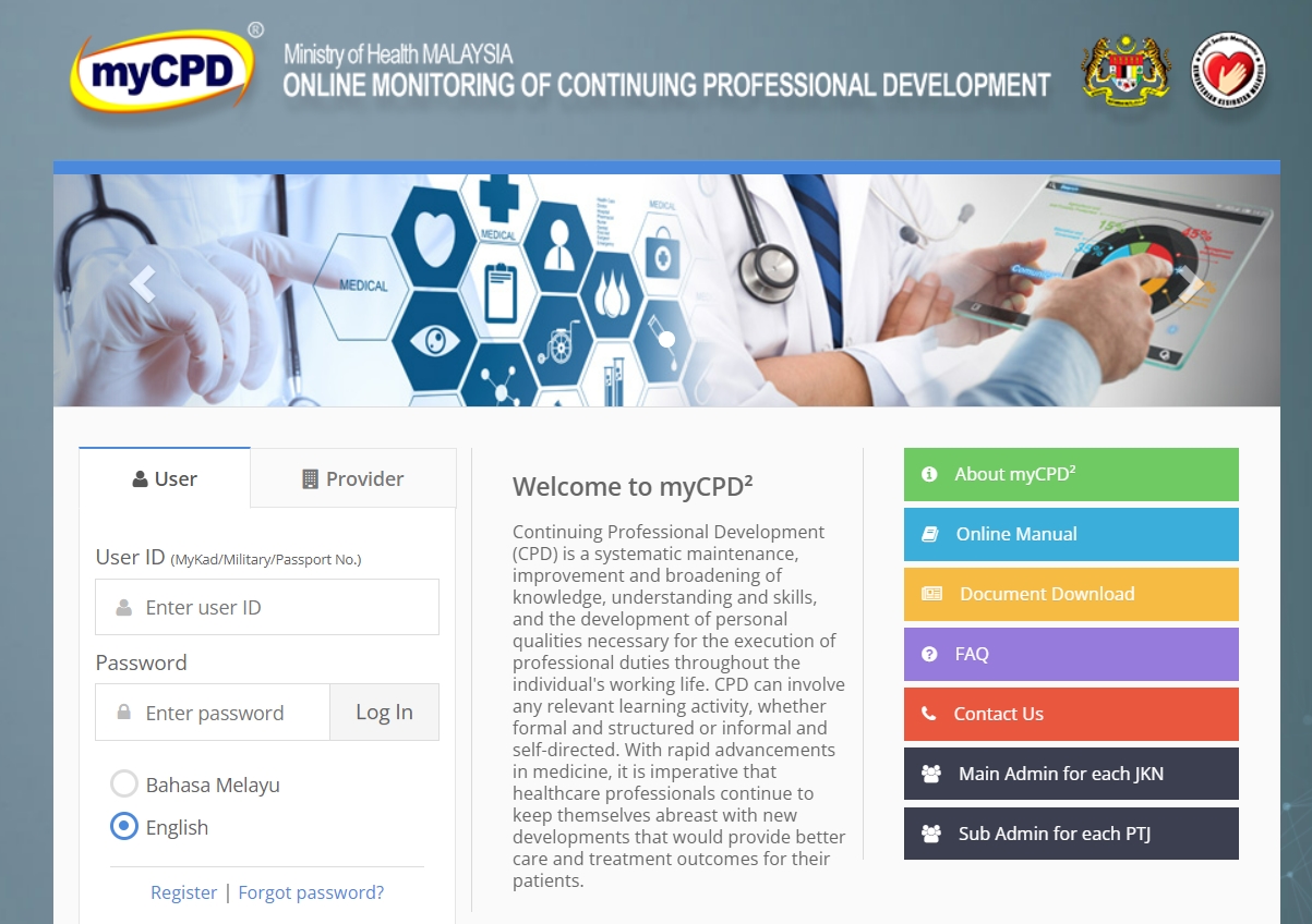 How To My CPD Login & Register Now Mycpd2.moh.gov.my