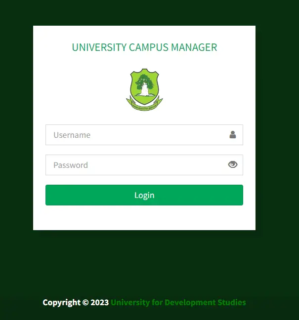 How To UCM.UDS.EDU.GH Student Portal Login in Employee Portal