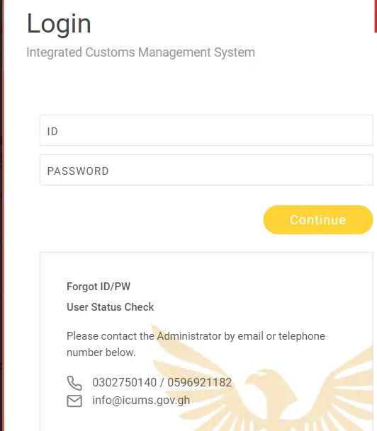 How To icums ghana Login & Guide To External.unipassghana.com