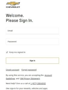 How Do I My chevrolet Login & New Account Access Chevrolet.com