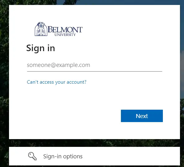 Mybelmont Login