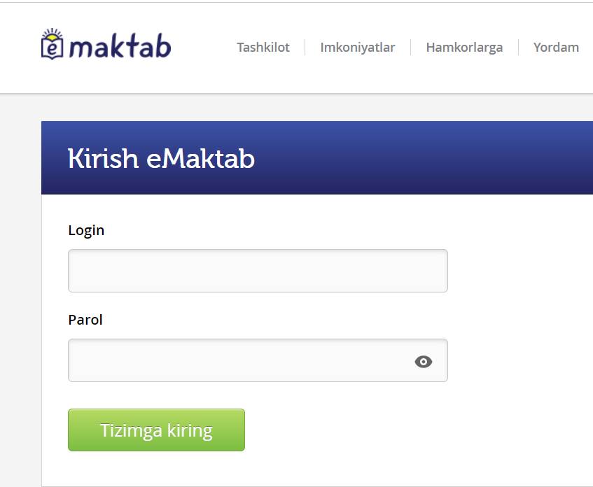 How To Emaktab.uz kirish Login Parol & Complete Guide