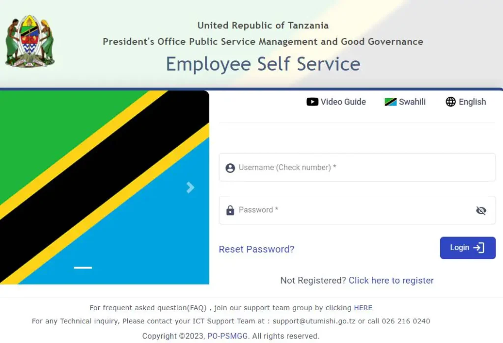 How To ESS Utumishi Login & Register