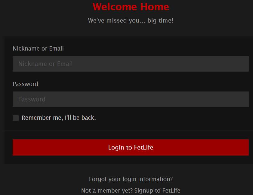 FetLife Login