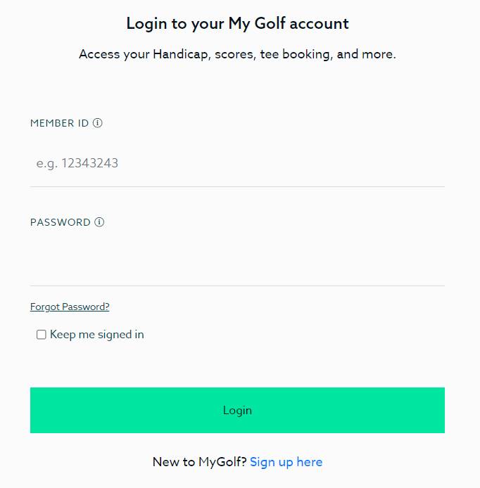 My Golf NZ Login & Register Now My Online Account