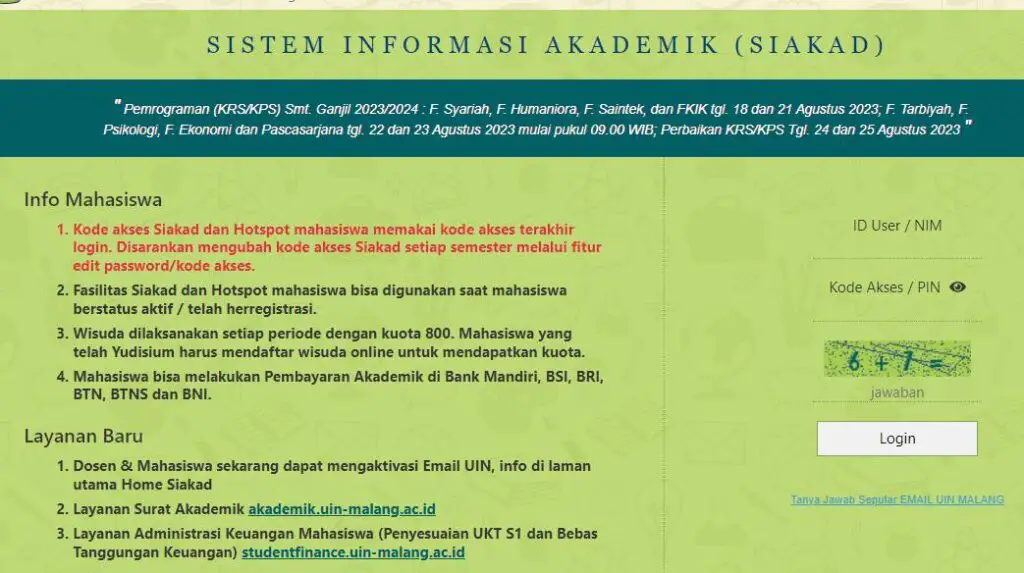 How To Siakad UIN Malang Login & Process Siakad.uin-malang.ac.id