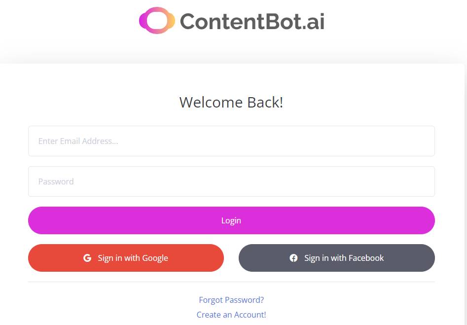 How Does Contentbot AI Login Work