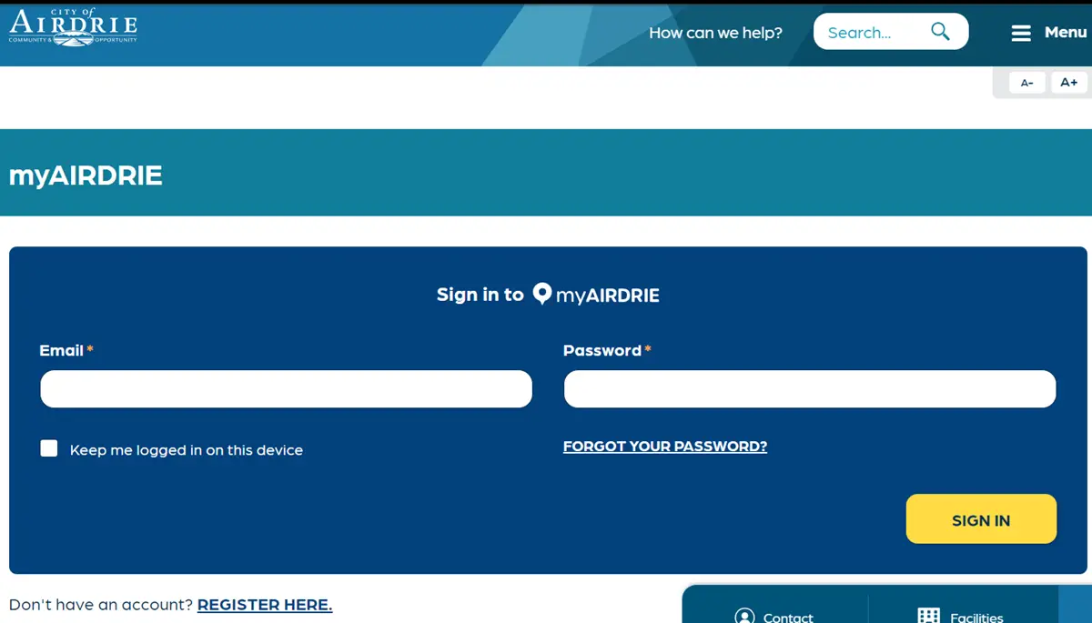 How To My Airdrie Login & Registration To Airdrie.ca
