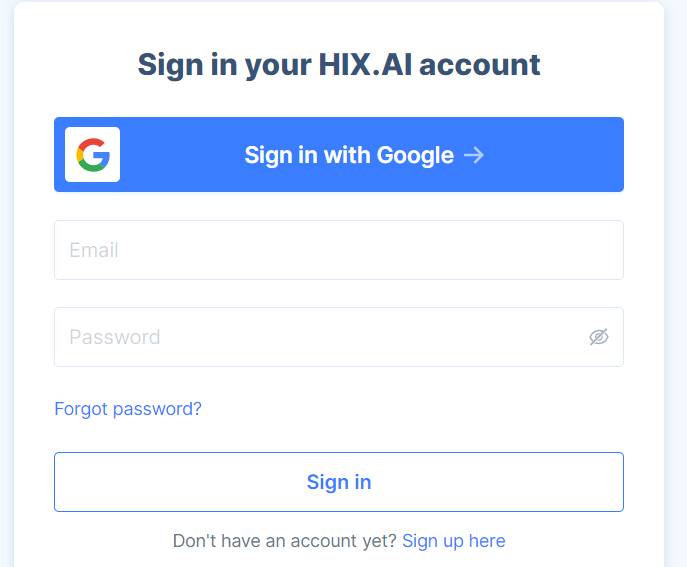 How To Hix AI Login & Helpful Guide To hix.ai