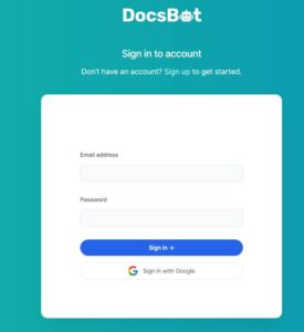 DocsBot AI Login