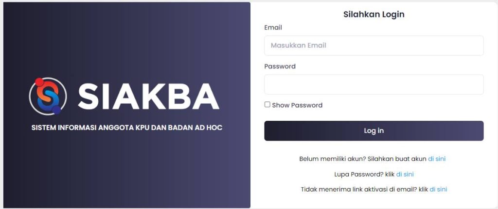 How To Siakba.kpu.co.id Login Step By Step Guide
