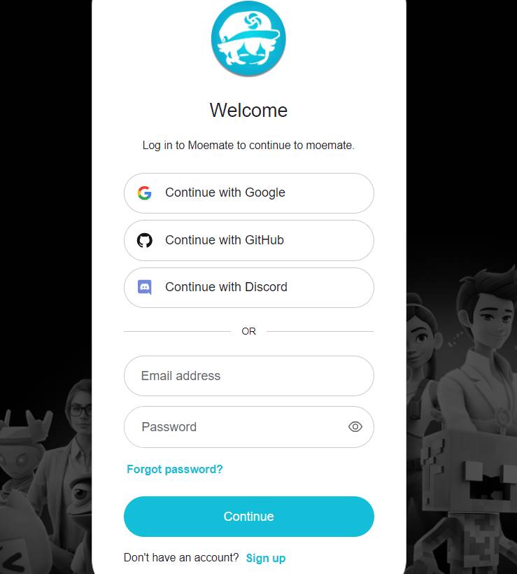 Moemate AI Login