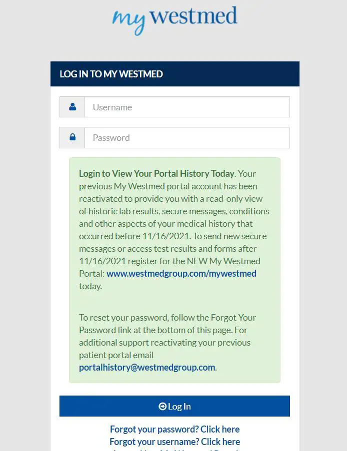 How To My Westmed Login And Online Registration