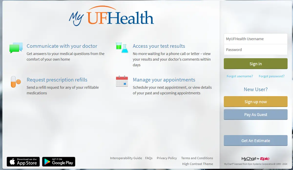 MyUFHealth MyChart Login