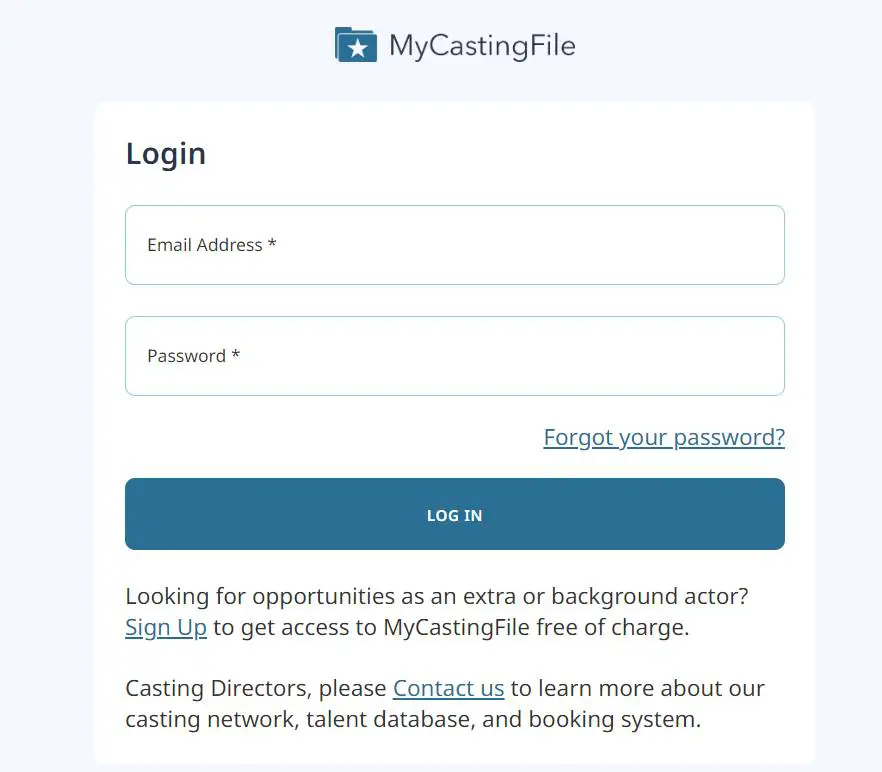 Mycastingfile Login